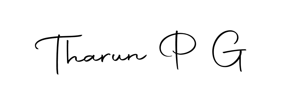 How to make Tharun P G signature? Autography-DOLnW is a professional autograph style. Create handwritten signature for Tharun P G name. Tharun P G signature style 10 images and pictures png