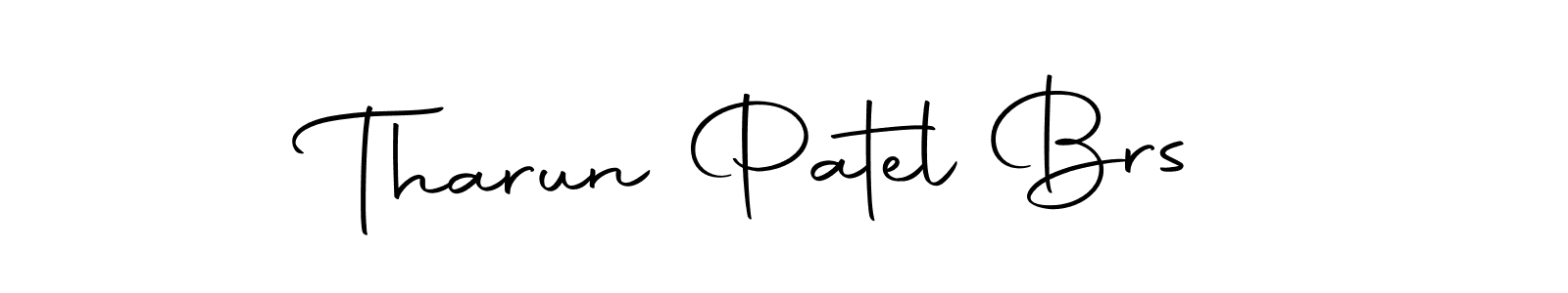 How to make Tharun Patel Brs name signature. Use Autography-DOLnW style for creating short signs online. This is the latest handwritten sign. Tharun Patel Brs signature style 10 images and pictures png