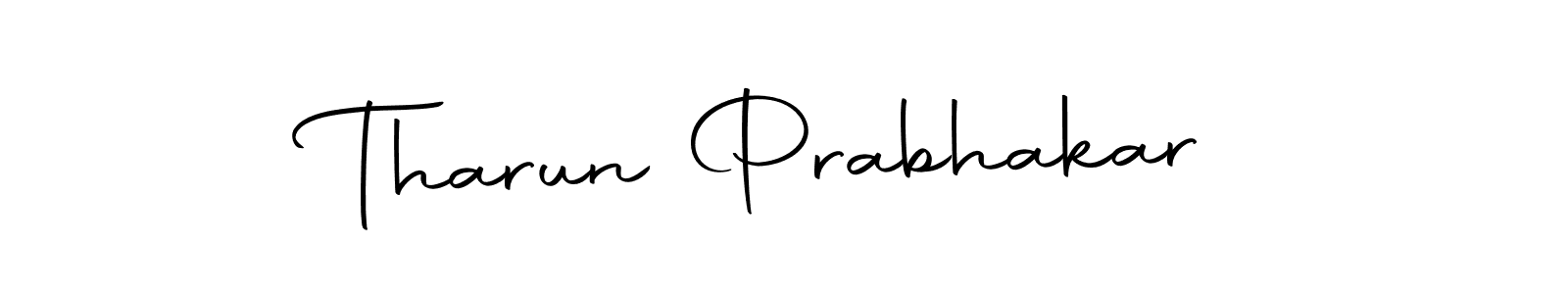How to make Tharun Prabhakar name signature. Use Autography-DOLnW style for creating short signs online. This is the latest handwritten sign. Tharun Prabhakar signature style 10 images and pictures png