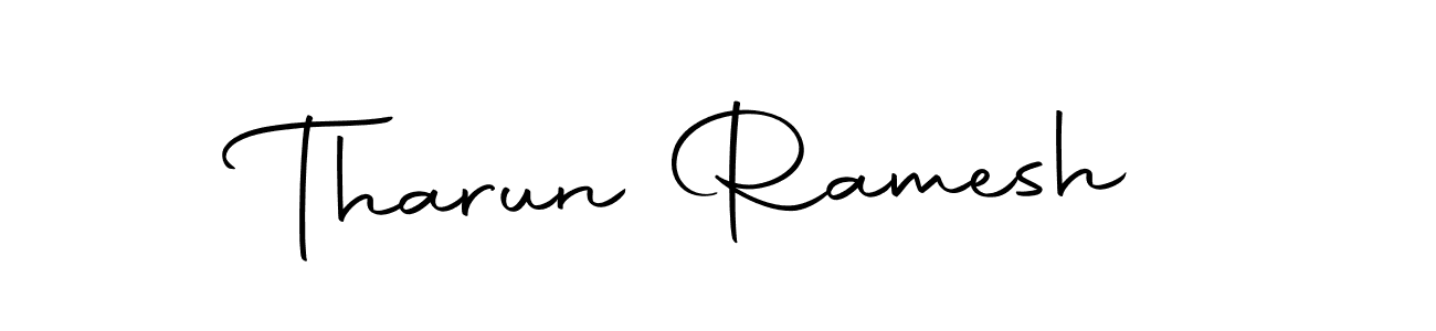 How to make Tharun Ramesh name signature. Use Autography-DOLnW style for creating short signs online. This is the latest handwritten sign. Tharun Ramesh signature style 10 images and pictures png