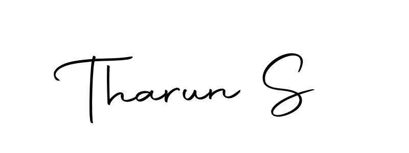 Create a beautiful signature design for name Tharun S. With this signature (Autography-DOLnW) fonts, you can make a handwritten signature for free. Tharun S signature style 10 images and pictures png