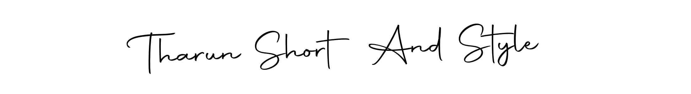 if you are searching for the best signature style for your name Tharun Short And Style. so please give up your signature search. here we have designed multiple signature styles  using Autography-DOLnW. Tharun Short And Style signature style 10 images and pictures png