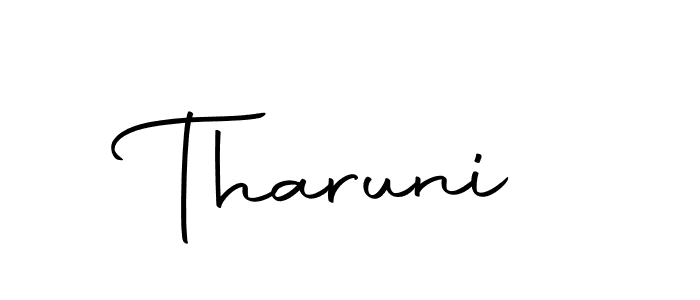 Tharuni stylish signature style. Best Handwritten Sign (Autography-DOLnW) for my name. Handwritten Signature Collection Ideas for my name Tharuni. Tharuni signature style 10 images and pictures png