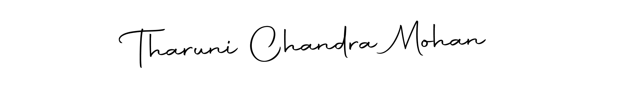 Design your own signature with our free online signature maker. With this signature software, you can create a handwritten (Autography-DOLnW) signature for name Tharuni Chandra Mohan. Tharuni Chandra Mohan signature style 10 images and pictures png