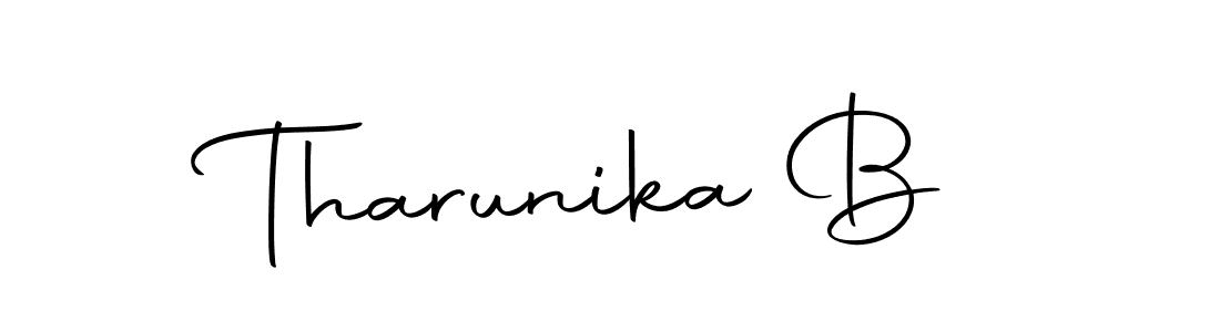 Here are the top 10 professional signature styles for the name Tharunika B. These are the best autograph styles you can use for your name. Tharunika B signature style 10 images and pictures png