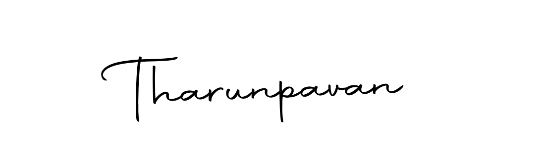 Tharunpavan stylish signature style. Best Handwritten Sign (Autography-DOLnW) for my name. Handwritten Signature Collection Ideas for my name Tharunpavan. Tharunpavan signature style 10 images and pictures png