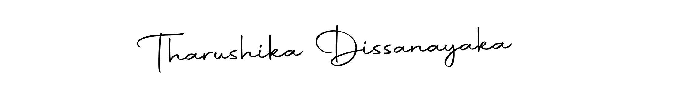 Use a signature maker to create a handwritten signature online. With this signature software, you can design (Autography-DOLnW) your own signature for name Tharushika Dissanayaka. Tharushika Dissanayaka signature style 10 images and pictures png
