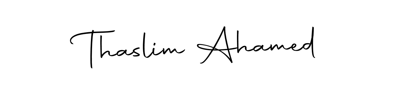 You can use this online signature creator to create a handwritten signature for the name Thaslim Ahamed. This is the best online autograph maker. Thaslim Ahamed signature style 10 images and pictures png