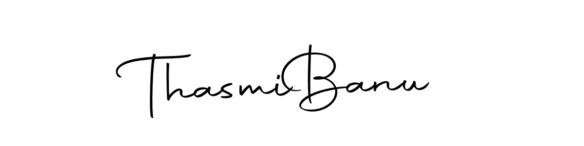 Make a beautiful signature design for name Thasmi  Banu. With this signature (Autography-DOLnW) style, you can create a handwritten signature for free. Thasmi  Banu signature style 10 images and pictures png