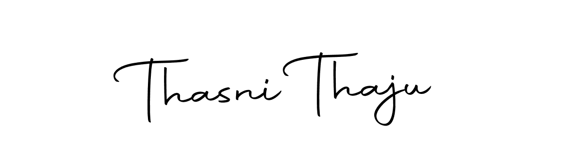 Create a beautiful signature design for name Thasni Thaju. With this signature (Autography-DOLnW) fonts, you can make a handwritten signature for free. Thasni Thaju signature style 10 images and pictures png