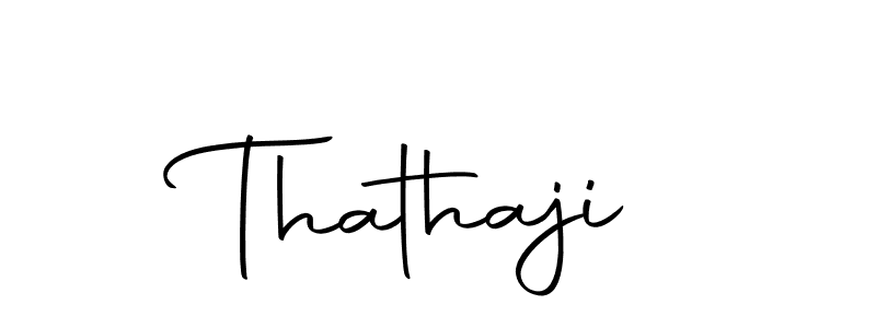 You can use this online signature creator to create a handwritten signature for the name Thathaji. This is the best online autograph maker. Thathaji signature style 10 images and pictures png