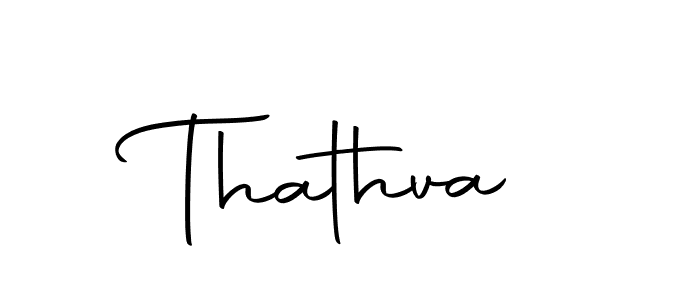 Use a signature maker to create a handwritten signature online. With this signature software, you can design (Autography-DOLnW) your own signature for name Thathva. Thathva signature style 10 images and pictures png