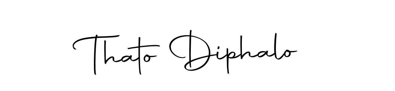 Design your own signature with our free online signature maker. With this signature software, you can create a handwritten (Autography-DOLnW) signature for name Thato Diphalo. Thato Diphalo signature style 10 images and pictures png