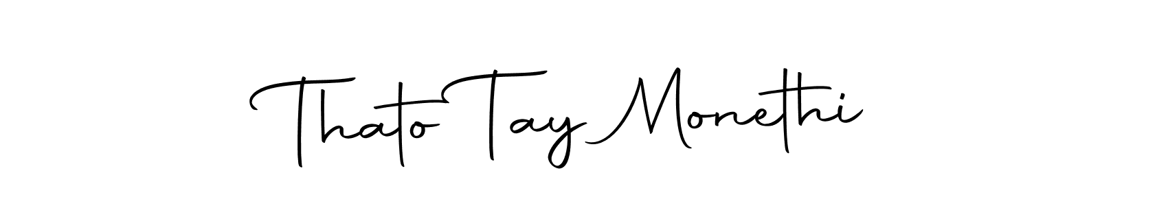 Autography-DOLnW is a professional signature style that is perfect for those who want to add a touch of class to their signature. It is also a great choice for those who want to make their signature more unique. Get Thato Tay Monethi name to fancy signature for free. Thato Tay Monethi signature style 10 images and pictures png