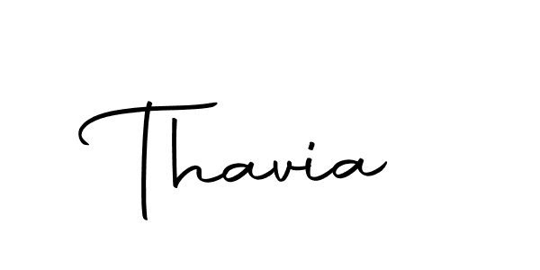 Design your own signature with our free online signature maker. With this signature software, you can create a handwritten (Autography-DOLnW) signature for name Thavia. Thavia signature style 10 images and pictures png