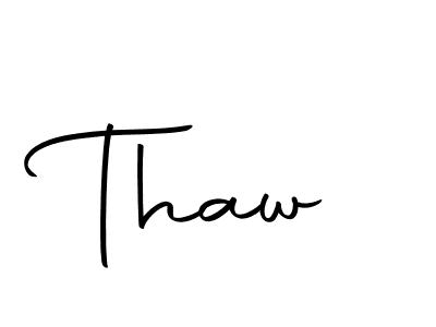 Similarly Autography-DOLnW is the best handwritten signature design. Signature creator online .You can use it as an online autograph creator for name Thaw. Thaw signature style 10 images and pictures png