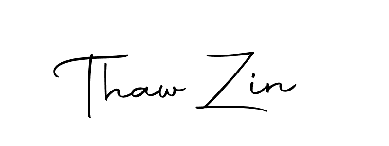 Make a beautiful signature design for name Thaw Zin. With this signature (Autography-DOLnW) style, you can create a handwritten signature for free. Thaw Zin signature style 10 images and pictures png