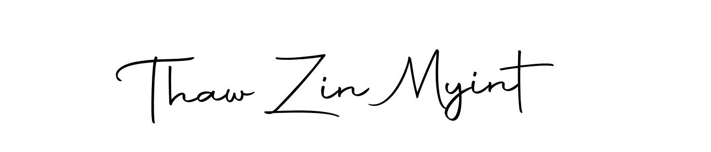 Make a beautiful signature design for name Thaw Zin Myint. With this signature (Autography-DOLnW) style, you can create a handwritten signature for free. Thaw Zin Myint signature style 10 images and pictures png