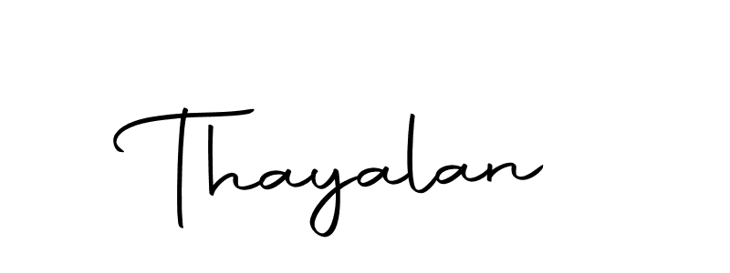 Design your own signature with our free online signature maker. With this signature software, you can create a handwritten (Autography-DOLnW) signature for name Thayalan. Thayalan signature style 10 images and pictures png