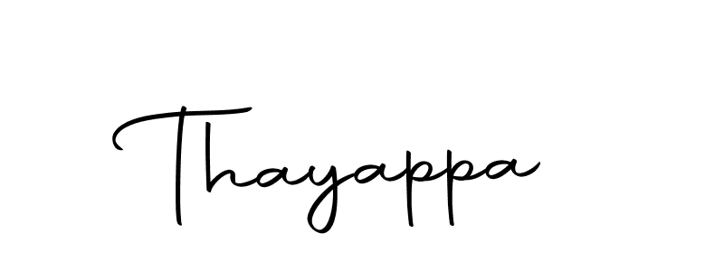 You should practise on your own different ways (Autography-DOLnW) to write your name (Thayappa) in signature. don't let someone else do it for you. Thayappa signature style 10 images and pictures png