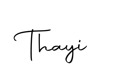 How to make Thayi signature? Autography-DOLnW is a professional autograph style. Create handwritten signature for Thayi name. Thayi signature style 10 images and pictures png
