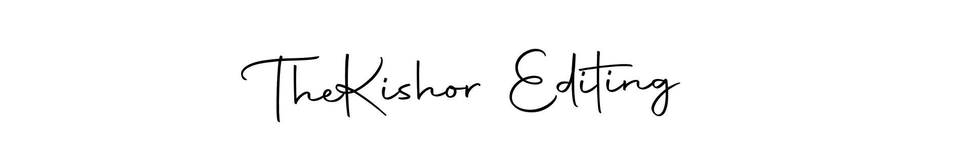 Make a short The  Kishor Editing signature style. Manage your documents anywhere anytime using Autography-DOLnW. Create and add eSignatures, submit forms, share and send files easily. The  Kishor Editing signature style 10 images and pictures png