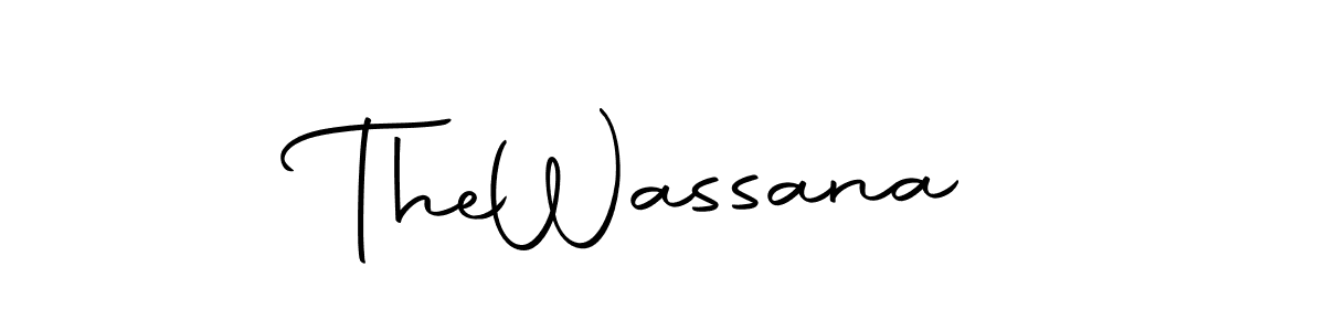 Use a signature maker to create a handwritten signature online. With this signature software, you can design (Autography-DOLnW) your own signature for name The  Wassana. The  Wassana signature style 10 images and pictures png