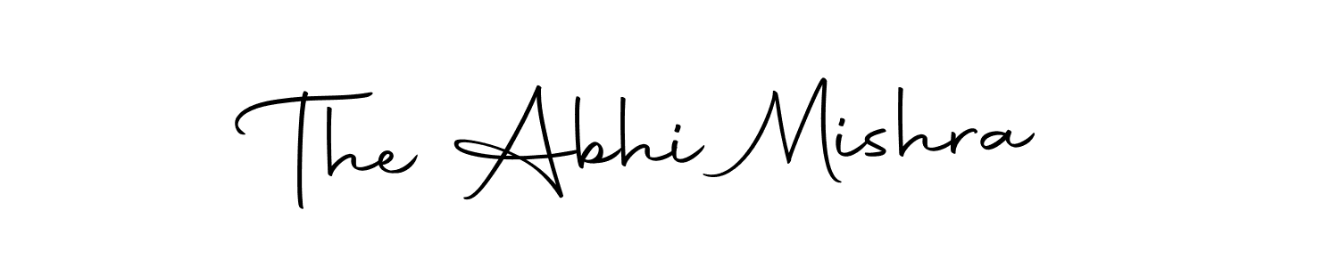 Use a signature maker to create a handwritten signature online. With this signature software, you can design (Autography-DOLnW) your own signature for name The Abhi Mishra. The Abhi Mishra signature style 10 images and pictures png