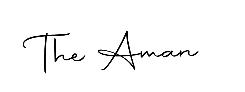 Make a beautiful signature design for name The Aman. With this signature (Autography-DOLnW) style, you can create a handwritten signature for free. The Aman signature style 10 images and pictures png