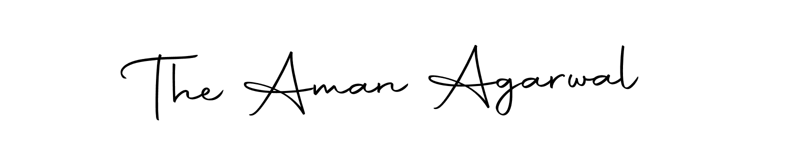 Make a beautiful signature design for name The Aman Agarwal. With this signature (Autography-DOLnW) style, you can create a handwritten signature for free. The Aman Agarwal signature style 10 images and pictures png