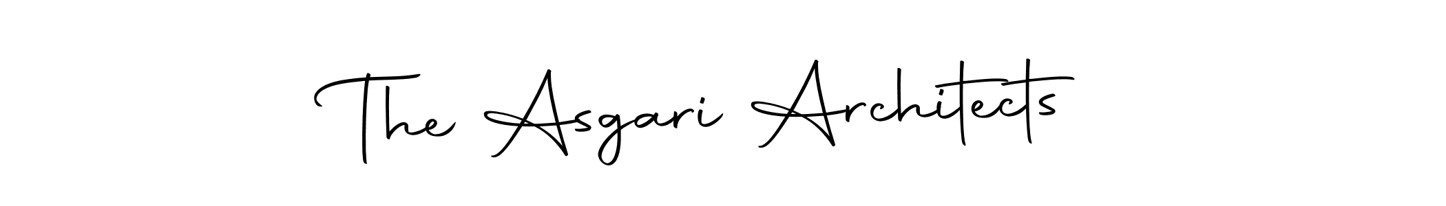 How to make The Asgari Architects name signature. Use Autography-DOLnW style for creating short signs online. This is the latest handwritten sign. The Asgari Architects signature style 10 images and pictures png