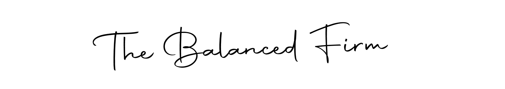 Create a beautiful signature design for name The Balanced Firm. With this signature (Autography-DOLnW) fonts, you can make a handwritten signature for free. The Balanced Firm signature style 10 images and pictures png