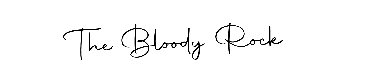 Make a beautiful signature design for name The Bloody Rock. With this signature (Autography-DOLnW) style, you can create a handwritten signature for free. The Bloody Rock signature style 10 images and pictures png