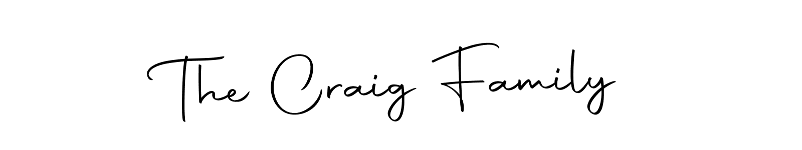 How to make The Craig Family signature? Autography-DOLnW is a professional autograph style. Create handwritten signature for The Craig Family name. The Craig Family signature style 10 images and pictures png