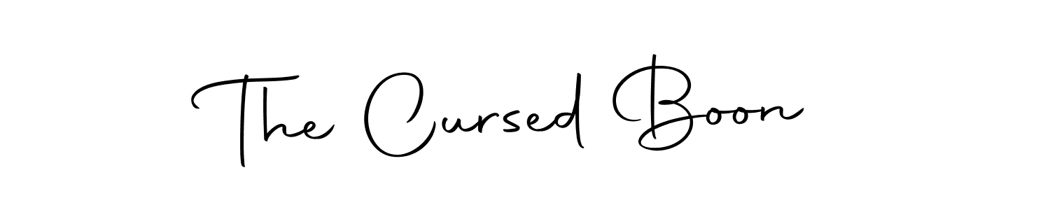 Design your own signature with our free online signature maker. With this signature software, you can create a handwritten (Autography-DOLnW) signature for name The Cursed Boon. The Cursed Boon signature style 10 images and pictures png
