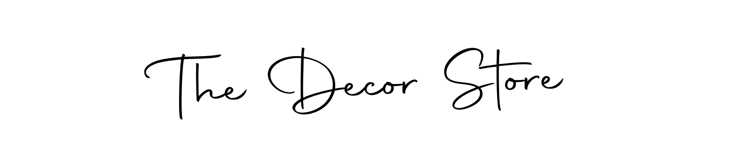 Once you've used our free online signature maker to create your best signature Autography-DOLnW style, it's time to enjoy all of the benefits that The Decor Store name signing documents. The Decor Store signature style 10 images and pictures png