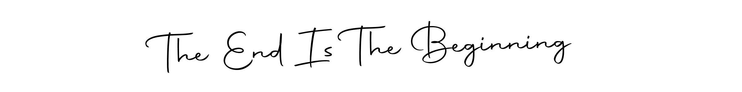The End Is The Beginning stylish signature style. Best Handwritten Sign (Autography-DOLnW) for my name. Handwritten Signature Collection Ideas for my name The End Is The Beginning. The End Is The Beginning signature style 10 images and pictures png