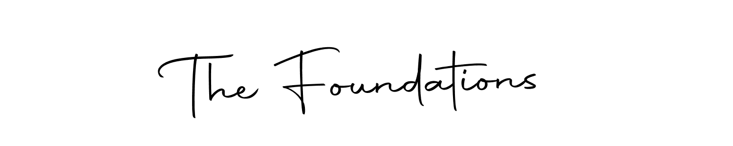 Design your own signature with our free online signature maker. With this signature software, you can create a handwritten (Autography-DOLnW) signature for name The Foundations. The Foundations signature style 10 images and pictures png