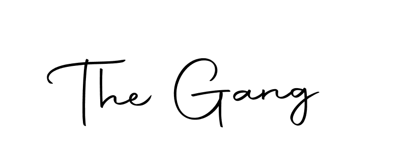 Similarly Autography-DOLnW is the best handwritten signature design. Signature creator online .You can use it as an online autograph creator for name The Gang. The Gang signature style 10 images and pictures png