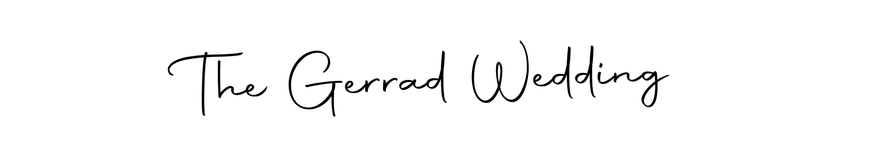 Make a short The Gerrad Wedding signature style. Manage your documents anywhere anytime using Autography-DOLnW. Create and add eSignatures, submit forms, share and send files easily. The Gerrad Wedding signature style 10 images and pictures png