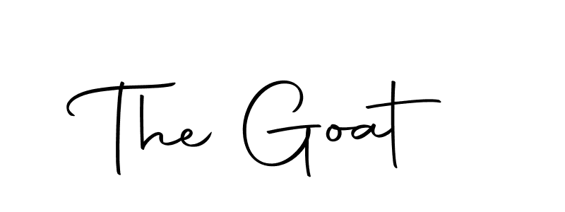 Create a beautiful signature design for name The Goat. With this signature (Autography-DOLnW) fonts, you can make a handwritten signature for free. The Goat signature style 10 images and pictures png