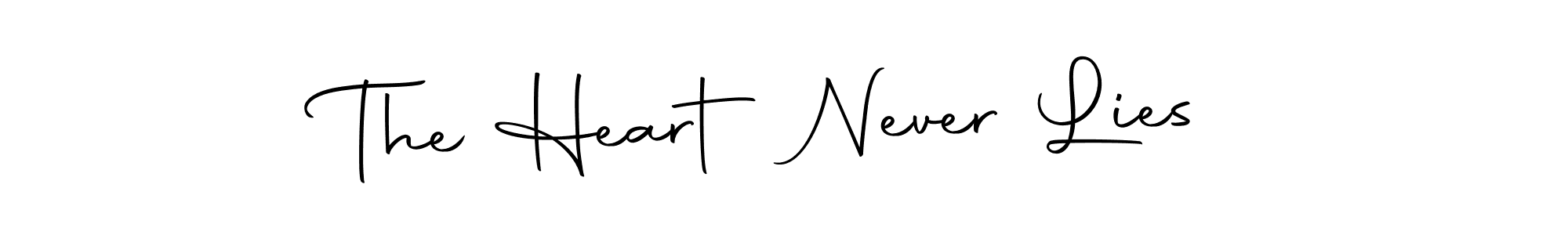 Make a beautiful signature design for name The Heart Never Lies. With this signature (Autography-DOLnW) style, you can create a handwritten signature for free. The Heart Never Lies signature style 10 images and pictures png