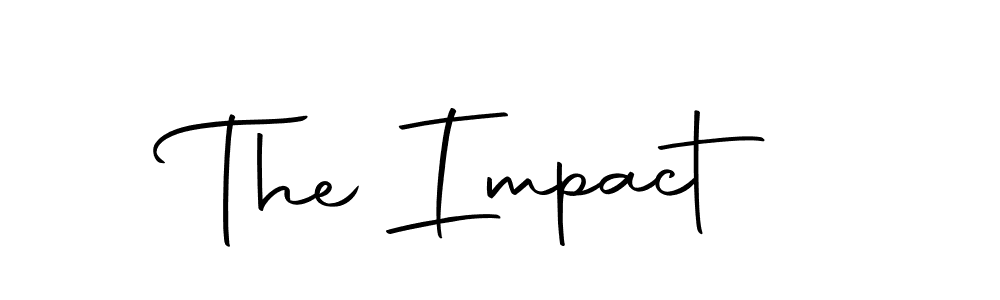 Design your own signature with our free online signature maker. With this signature software, you can create a handwritten (Autography-DOLnW) signature for name The Impact. The Impact signature style 10 images and pictures png