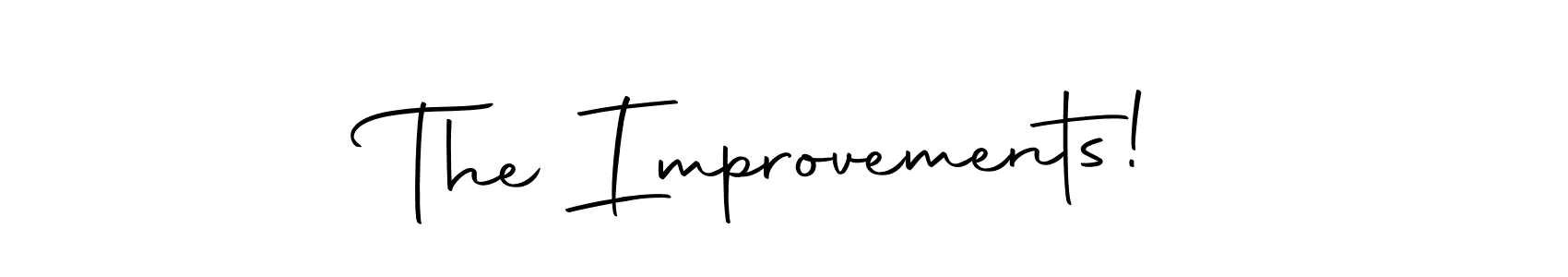The best way (Autography-DOLnW) to make a short signature is to pick only two or three words in your name. The name The Improvements! include a total of six letters. For converting this name. The Improvements! signature style 10 images and pictures png