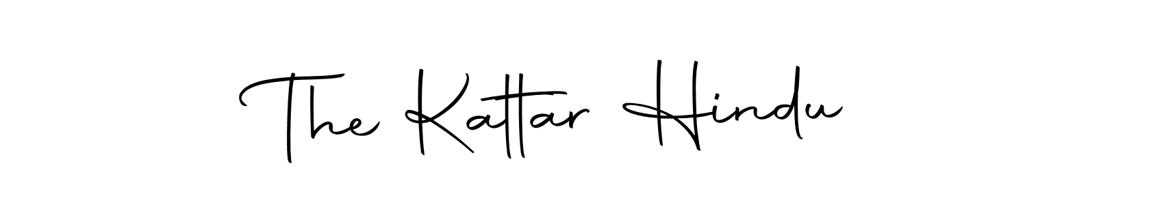 Use a signature maker to create a handwritten signature online. With this signature software, you can design (Autography-DOLnW) your own signature for name The Kattar Hindu . The Kattar Hindu  signature style 10 images and pictures png