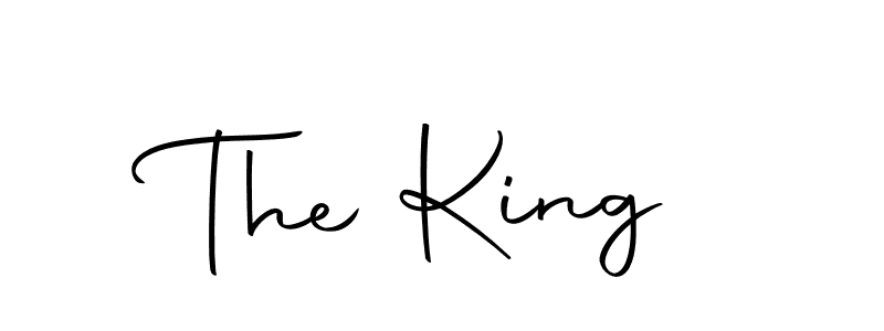 Make a beautiful signature design for name The King. With this signature (Autography-DOLnW) style, you can create a handwritten signature for free. The King signature style 10 images and pictures png