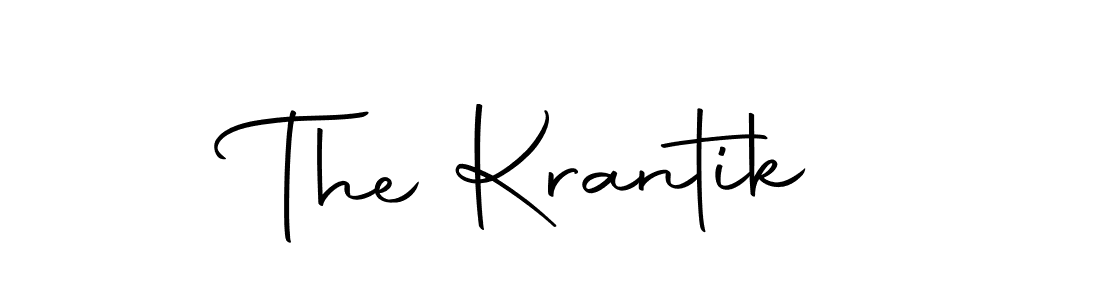 Make a beautiful signature design for name The Krantik. With this signature (Autography-DOLnW) style, you can create a handwritten signature for free. The Krantik signature style 10 images and pictures png