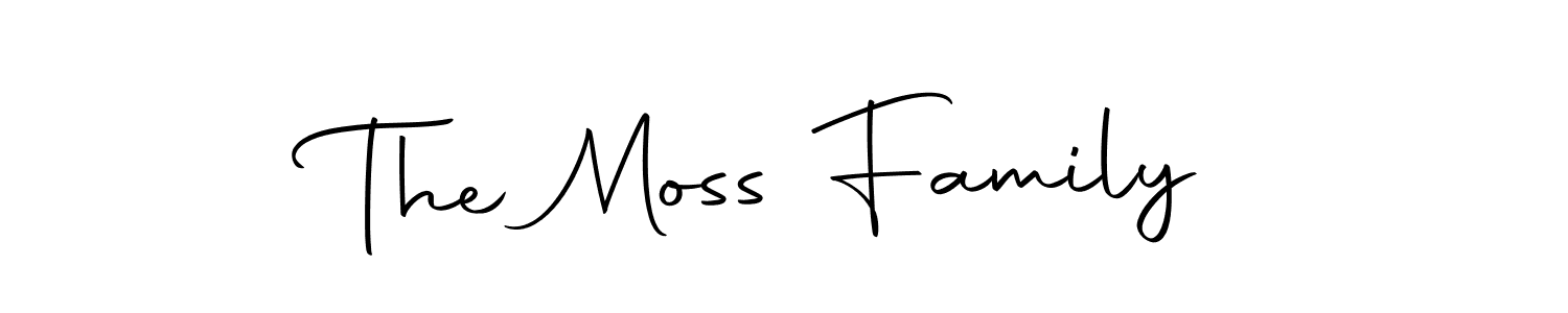 You should practise on your own different ways (Autography-DOLnW) to write your name (The Moss Family) in signature. don't let someone else do it for you. The Moss Family signature style 10 images and pictures png