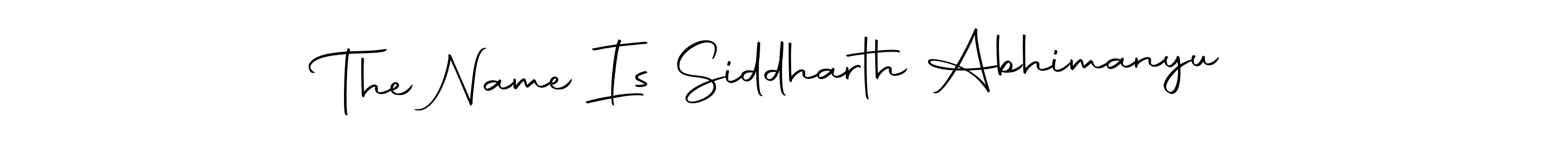 Once you've used our free online signature maker to create your best signature Autography-DOLnW style, it's time to enjoy all of the benefits that The Name Is Siddharth Abhimanyu name signing documents. The Name Is Siddharth Abhimanyu signature style 10 images and pictures png