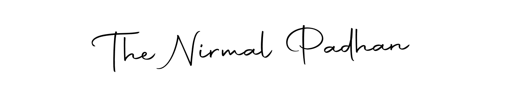 The best way (Autography-DOLnW) to make a short signature is to pick only two or three words in your name. The name The Nirmal Padhan include a total of six letters. For converting this name. The Nirmal Padhan signature style 10 images and pictures png